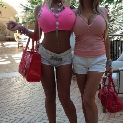 Cute big tits bimos in the public high heels sexy blondes